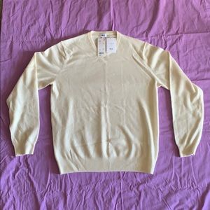 Cashmere Off White NWT UNIQLO 100% crew neck